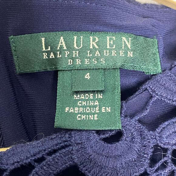 Ralph Lauren Lace Sheath Dress Womens 4 Retro Minimalist Corpcore Office Siren‎ - Picture 7 of 11